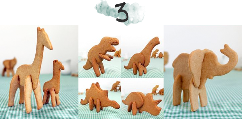 3D animal cookie cutters via au pays des merveilles